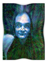 strange figure with glasses
